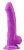 Фиолетовый фаллоимитатор Norman.P - 21,5 см. от Chisa