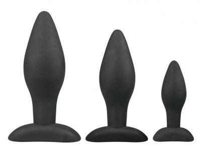 Набор из 3 анальных пробок Rocket Plug Set от EDC Wholesale
