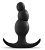 Чёрная фигурная анальная пробка Stacked Plug - 7,6 см. от Blush Novelties