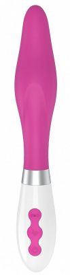 Розовый вибратор Athamas конической формы - 22,7 см. от Shots Media BV