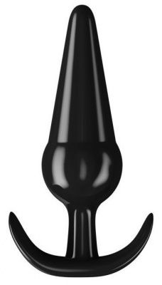 Черная анальная пробка с широким основанием - 13 см. от Сумерки богов