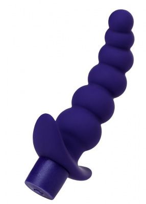 Фиолетовый силиконовый анальный вибратор Dandy - 13,5 см. от ToyFa