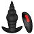Черный анальный вибромассажер REMOTE ANAL TURRID - 12,7 см. от Dream Toys