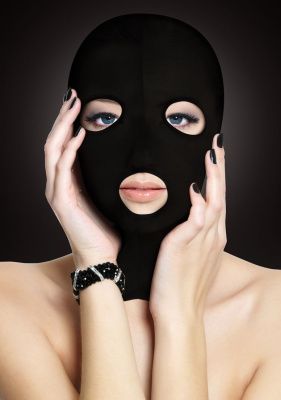 Черная маска Subversion Mask с прорезями для глаз и рта от Shots Media BV