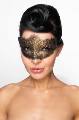 Золотистая карнавальная маска  Альциона  от Сумерки богов