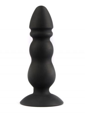 Черный конический анальный виброплаг - 11,3 см. от Сумерки богов