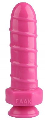 Розовая анальная втулка в виде болта - 21 см. от Сумерки богов