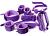 Фиолетовый набор БДСМ «Накажи меня нежно» с карточками от Штучки-дрючки