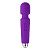 Фиолетовый силиконовый wand-вибратор - 20 см. от Secwell
