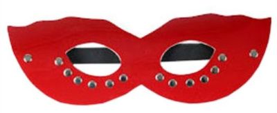 Красная маска CLASSIC с заклёпками от Eroticon