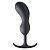 Черный массажер простаты с утяжелителями Premium Silicone Weighted Prostate Plug XL - 20,8 см. от XR Brands