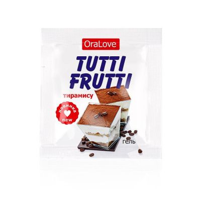 Пробник гель-смазки Tutti-frutti со вкусом тирамису - 4 гр. от Биоритм