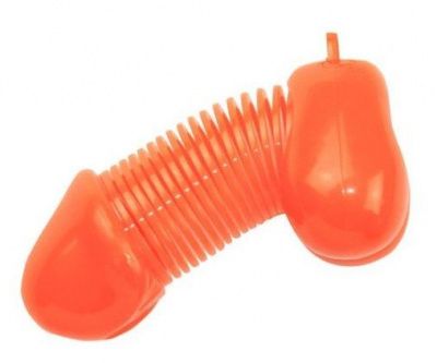 Оранжевый брелок для ключей в форме пениса от Romfun