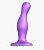 Фиолетовая насадка Strap-On-Me Dildo Plug Curvy size M от Strap-on-me