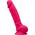 Розовый фаллоимитатор Model 1 с мошонкой - 23 см. от Adrien Lastic
