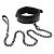 Черный ошейник с поводком Croco Collar and Leash от Dream Toys