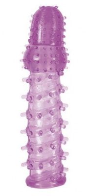 Фиолетовая насадка, удлиняющая половой член, BIG BOY - 13,5 см. от ToyFa