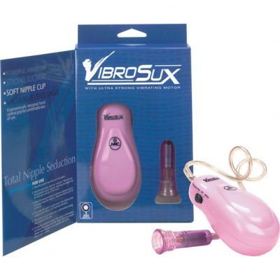 Розовый вибростимулятор для сосков VibroSux от NMC