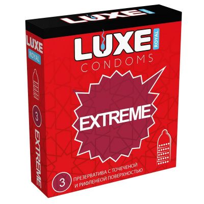 Текстурированные презервативы LUXE Royal Extreme - 3 шт. от Luxe