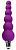 Фиолетовый анальный вибромассажер-елочка - 12 см. от Bior toys