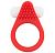 Красное эрекционное кольцо LIT-UP SILICONE STIMU RING 1 RED от Dream Toys