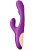 Фиолетовый ударный вибратор-кролик G-Hit - 24 см. от Eroticon