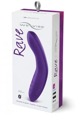 Фиолетовый вибромассажёр We Vibe Rave Purple - 19,3 см. от We-vibe