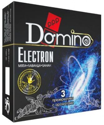 Ароматизированные презервативы Domino Electron - 3 шт. от Domino