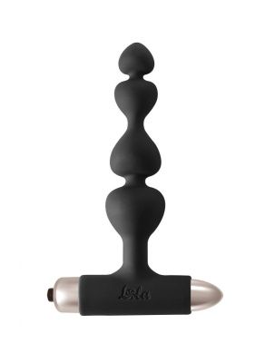 Черная анальная вибропробка-елочка New Edition Excellence - 15 см. от Lola toys