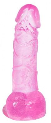 Розовый фаллоимитатор Oxygen - 17,5 см. от Lola toys