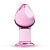 Розовая стеклянная пробка Glass Buttplug No.27 - 8,5 см. от EDC