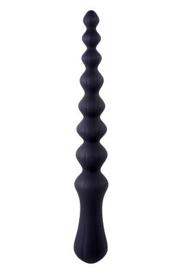 Черная анальная цепочка Beads Hunter - 24,1 см. от NMC