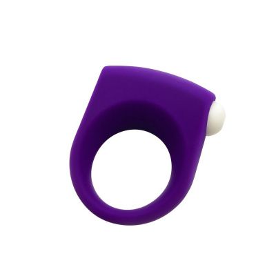 Фиолетовое эрекционное кольцо Puggle Vibrating Ring with Bullet от Adrien Lastic