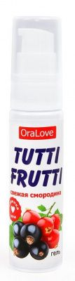 Гель-смазка Tutti-frutti со вкусом смородины - 30 гр. от Биоритм