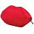 Красная микрофибровая подушка для любви Kiss Wedge от Liberator