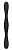 Черный двойной вибромассажер 2FER Dual Massager - 36 см. от NS Novelties