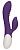Фиолетовый вибратор-кролик Sunburst с функцией нагрева - 20 см. от Shots Media BV