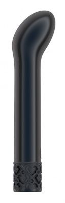 Черный мини-вибратор G-точки Jewel - 12 см. от Shots Media BV