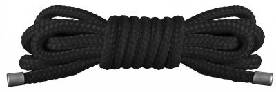 Чёрная нейлоновая верёвка для бандажа Japanese Mini  от Shots Media BV