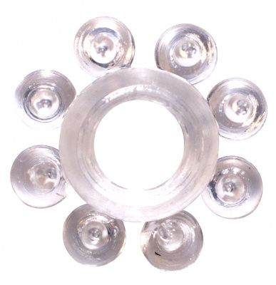 Прозрачное эрекционное кольцо Rings Bubbles от Lola toys