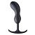 Черный массажер простаты с утяжелителями Premium Silicone Weighted Prostate Plug Large - 18,8 см. от XR Brands