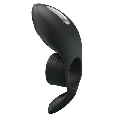 Черное кольцо на пенис с вибрацией Vibration Penis Sleeve от Baile