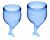 Набор синих менструальных чаш Feel secure Menstrual Cup от Satisfyer