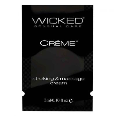 Крем для массажа и мастурбации Wicked Stroking and Massage Creme - 3 мл. от Wicked