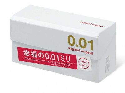 Супер тонкие презервативы Sagami Original 0.01 - 10 шт. от Sagami