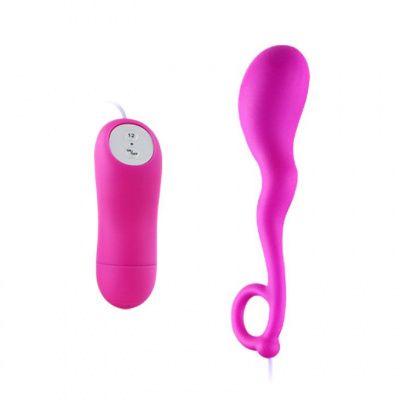 Лиловый вибростимулятор Mini Love Egg - 15,5 см. от Baile