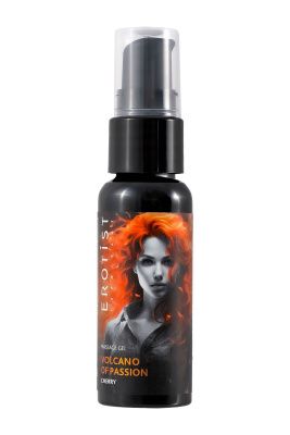 Гель с эффектом вибрации Volcano Of Passion со вкусом вишни - 25 мл. от Erotist Lubricants