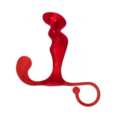 Многофункциональный анальный массажер красного цвета от Toy Joy