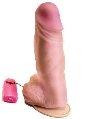 Вибромассажер-гигант  с выносным блоком управления - 24,5 см. от LOVETOY (А-Полимер)