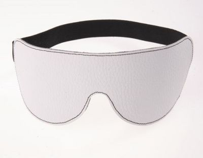 Белая кожаная маска на глаза от Sitabella